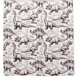 Kinder dinosaurus douchegordijn