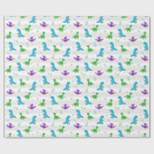 Kinder dinosaurus inpakpapier (Vlak)