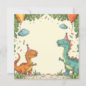 Kinder dinosaurus kaart (Achterkant)