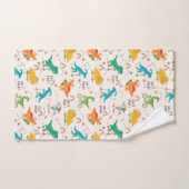 Kinder dinosaurus reispatroon bad handdoek (Handdoek)