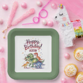 Kinder Dinosaurus Verjaardag Papieren Bordje (Feest)