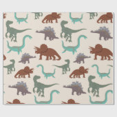 Kinder dinosaurussen cadeaupapier (Vlak)