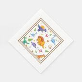 Kinder dinosaurussen servet (Hoek)