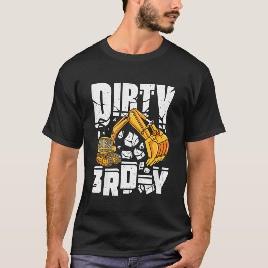 Kinder Dirty 3e Y graafmachine constructie 3e gebo T-shirt (Voorkant)