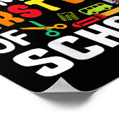 Kinder dit is mijn eerste dag van school Shirt ter Poster (Hoek)