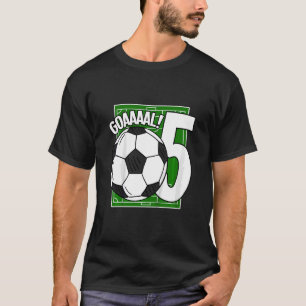 Kinder doelstelling 5e verjaardag 5 jaar oude voet t-shirt