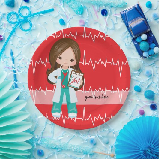 Kinder dokter papieren bordje (Feest)