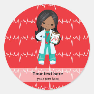 Kinder dokter ronde sticker