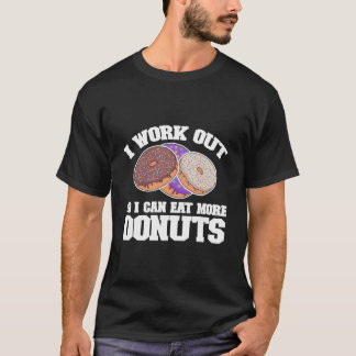 Kinder donut Ik train zodat ik meer donuts Dou kan T-shirt
