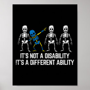 Kinder Down Syndrome Awareness Skeleton DAB niet D Poster