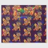 Kinder Draak Verjaardag Cadeaupapier (Vlak)