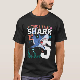 Kinder dragende 5 jaar oud t-shirt