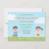 Kinder Easter Egg Hunt Uitnodigingen (Voorkant)