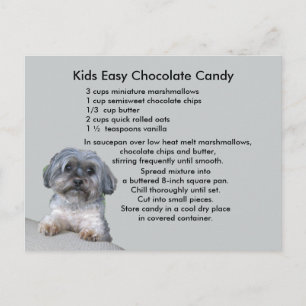 Kinder Easy Chocolate Snoep Recipe Briefkaart