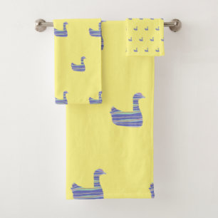 Kinder eend geel designer look bad handdoek