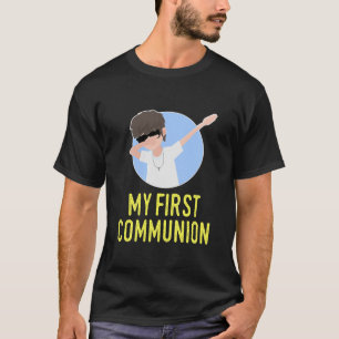 Kinder eerste communiqués 1e communistische Heili T-shirt