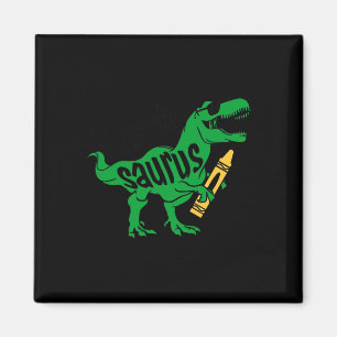 Kinder Eerste Dag van Pre K Saurus Trex Meisjes Jo Magneet