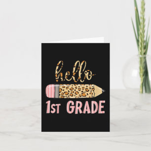 Kinder eerste dag van schoolmeisjes terug naar sch kaart