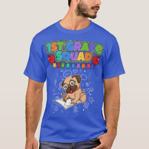 Kinder Eerste Grade Squad Funny Dog elementaire sc T-shirt