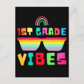 Kinder eerste klas vibes-First graad terug naar sc Feestdagenkaart (Voorkant)