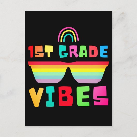 Kinder eerste klas vibes-First graad terug naar sc Feestdagenkaart (Voorkant)