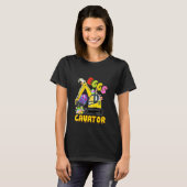 Kinder Eggscavator Happy Easter Excavator Hunting T-shirt (Voorkant volledig)