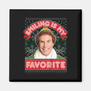 Kinder Elf Buddy glimlachen is mijn favoriete kers Magneet