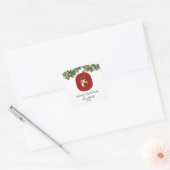 Kinder Elf Initiaal O Christmas Vierkante Sticker (Envelop)