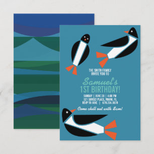 kinder ELKE LEEFTIJD oceaan PINGUÏN VERJAARDAG Kaart