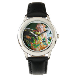 Kinder Fairy Angel Gedrukt Aangepast horloge