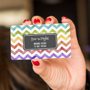 Kinder feestplanner visitekaartje