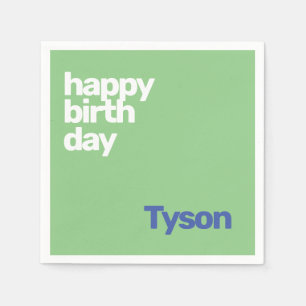 kinder feestservet Happy Birthday minimaal eenvoud Servet