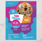 Kinder Festivalflyers Sjabloon (Voorkant)