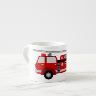 Kinder Firetruck kleine keramische Mok