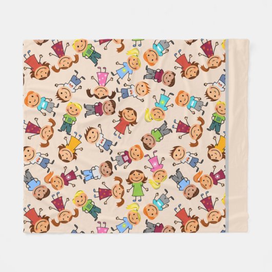 Kinder Fleece Deken (Voorkant (Horizontaal))