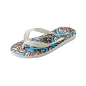 Kinder flip-over in polynesiaans resort teenslippers (Schuin)