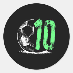 Kinder Football 10-jarig jongetfeest Ronde Sticker