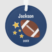 Kinder Football sterren Persoonlijk Ornament (achterkant)