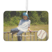 Kinder Foto Baseball Quote Name Air Freshener