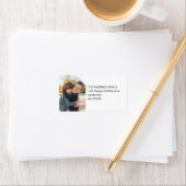 Kinder foto Eenvoudig modern retour adres Etiket (Insitu)