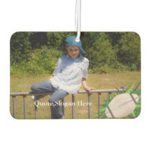 Kinder Foto Football Quote Name Air Freshener