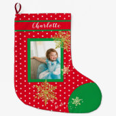 Kinder foto grote kerstsok (Voorkant)