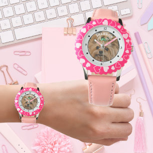 Kinder FOTO NAME Let op - Pet   Vrienden   Familie Horloge