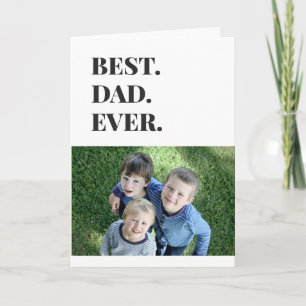 Kinder foto van beste vader ooit kaart