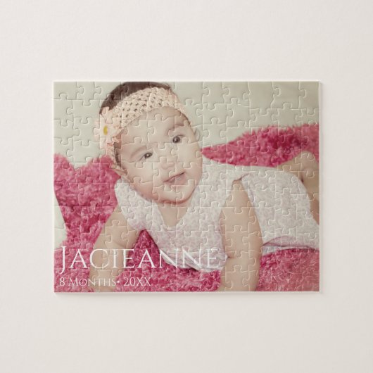  Kinder fotografie met minimale typografie Legpuzzel (Horizontaal)