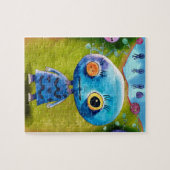 Kinder Fun Game Kleurrijke Schattigee Alien Legpuzzel (Horizontaal)