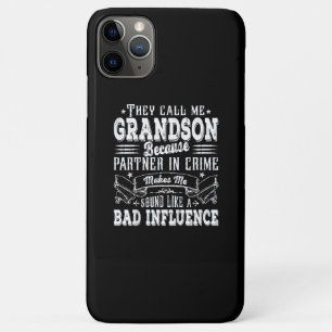 Kinder Funny Grandson Dad Bad Influence Fathers Da iPhone 11 Pro Max Hoesje