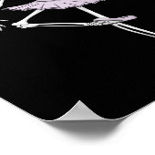 Kinder Funny Skeleton Dancing Ballet Lovers Spooky Poster (Hoek)