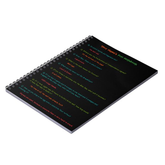 Kinder Funny Test Answers Fun Spiral Custom Notiti Notitieboek (Linkerzijde)