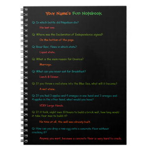Kinder Funny Test Answers Fun Spiral Custom Notiti Notitieboek